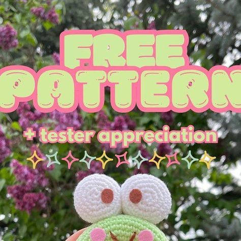 (*ᴗ͈ˬᴗ͈)ꕤ*.ﾟHoa N on Instagram: "🍩free keroppi donut pattern out now! 🍩

pls tag me in your creations, i would love to see your work!!

a big thank you to all my testers who helped test this crochet pattern! your feedback and input were invaluable in ensuring the pattern is clear and error-free. i am so grateful for your time and effort. thank you so much for your dedication in helping me improve this pattern!! 🫂💗

any likes,shares and saves are highly appreciated!! 

#sanriocharacters #freepattern #crochet #amigurumi #crochetofinstagram #crochetoftheday #explorepage✨ #crochetfreepattern #freepatterns #freepatternamigurumi #freepatternfriday #keroppi #crochetdonut #amigurumifreepattern #keroppilovers #crochetpattern #crochetpatterns #crochetfreepattern #crochetfreepatterns" Crochet Keroppi, Donut Pattern, I Am So Grateful, Grateful For You, Sanrio Characters, Amigurumi Free Pattern, So Grateful, I Am Grateful, Free Patterns