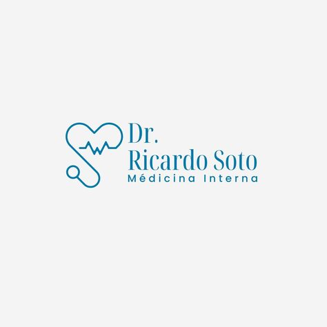 Logo Doctor Médico Salud Profesional Moderno Azul Blanco - Templates by Canva Logo Design Doctor, Doctor Logo Medical, Doctor Logo Design, Medical Branding, Doctor Logo, Dr Logo, Medicine Logo, Doctor Logos, Medical Business Card