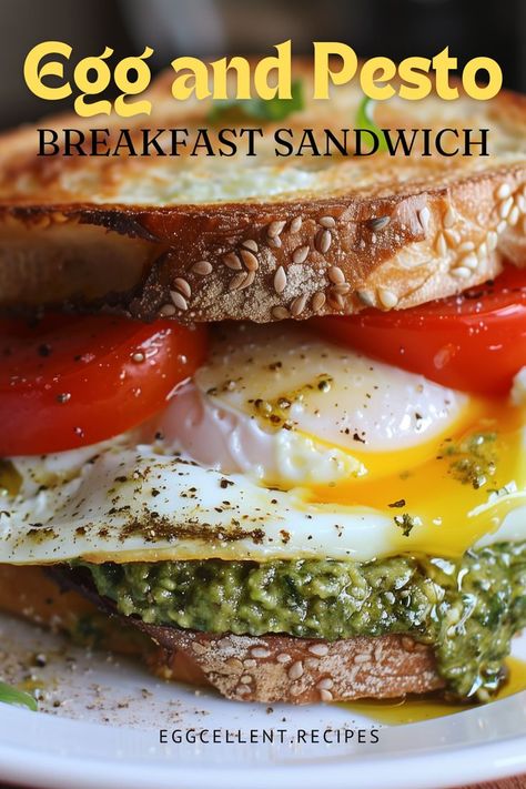 Looking for a flavorful and satisfying breakfast option? This Egg and Pesto Breakfast Sandwich is the perfect choice. #Egg and Pesto Breakfast Sandwich #Pesto Breakfast Sandwich #Pesto Breakfast Sandwich ideas #bagel breakfast sandwich pesto #turkey pesto breakfast sandwich #breakfast sandwich with pesto #healthy pesto breakfast sandwich #english muffin breakfast sandwich pesto #pesto eggs breakfast sandwich #breakfast sandwich recipes pesto #basil pesto breakfast sandwich Eggs Breakfast Sandwich, Breakfast Sandwich Ideas, Pesto Breakfast, Sandwich With Pesto, English Muffin Breakfast Sandwich, Recipes Pesto, Egg Breakfast Sandwich, Pesto Turkey, Egg Breakfast Recipes Easy