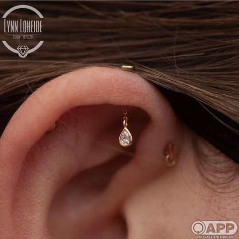 All Posts • Instagram Vertical Helix Piercing, Ear Curation, Body Jewelry Piercing, Body Piercings, Helix Piercing, Body Modifications, Peek A Boo, Too Cute, Helix