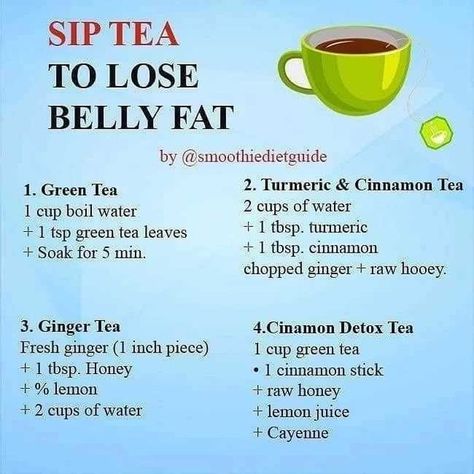 Tummy Tea, Smoothie Challenge, Healthy Teas, Belly Fat Burner Drink, Diet Drinks, Good Smoothies, Healthy Drinks Recipes, Fat Burner Drinks, Nerve Pain