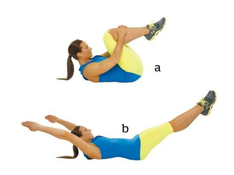 9. Pilates Double-Leg Stretch Double Leg Stretch, 8 Minute Workout, Flabby Belly, Workout Body, Indoor Workout, Healthy Fit, Body Workout Plan, Best Exercises, Healthy Ideas