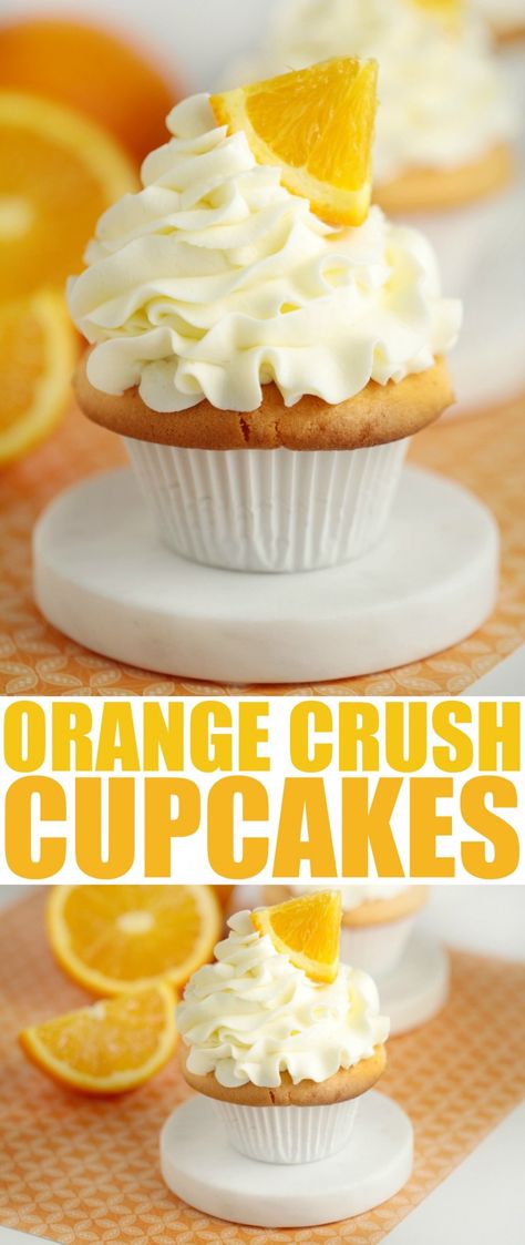 Crush Cupcakes, Orange Crush Recipe, Cake Mix Recipe, Orange Cupcakes, Cake Mixes, Cake Mix Recipes, The Bomb, Orange Recipes, Yummy Cupcakes