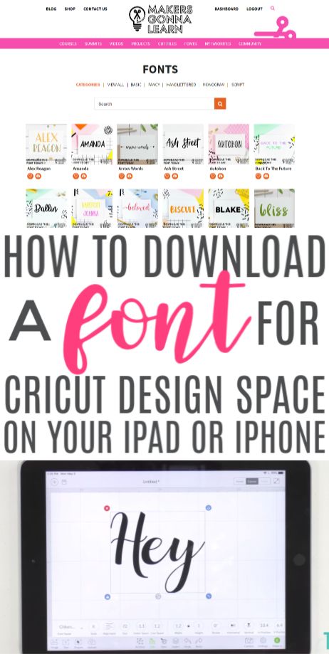 How To Download Fonts On Ipad, Cricut Design Space For Beginners Ipad, How To Download Fonts To Cricut Design, Cricut Apps Iphone, Ipad Cricut, Font For Cricut, Space Font, Cricut Help, Cricut Hacks