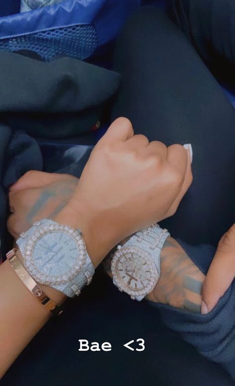 Not Everyone Is Your Friend, Black Relationship, Matching Watches, Black Relationship Goals, Expensive Jewelry Luxury, Black Love Couples, Black Couples Goals, Matching Couple Outfits, Dope Jewelry