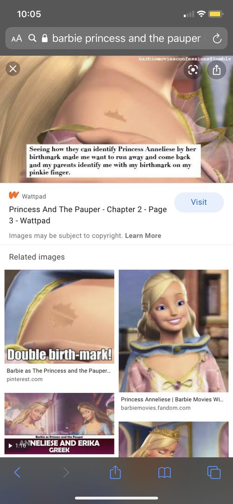 Princess Anneliese Tattoo, Barbie Crown Birthmark Tattoo, Cool Birth Marks, Princess And The Pauper Birthmark Tattoo, Birth Mark Tattoo Ideas, Barbie Fairytopia Tattoo, Barbie Princess And The Pauper Tattoo, Barbie Movie Tattoo Ideas, Princess And The Pauper Tattoo