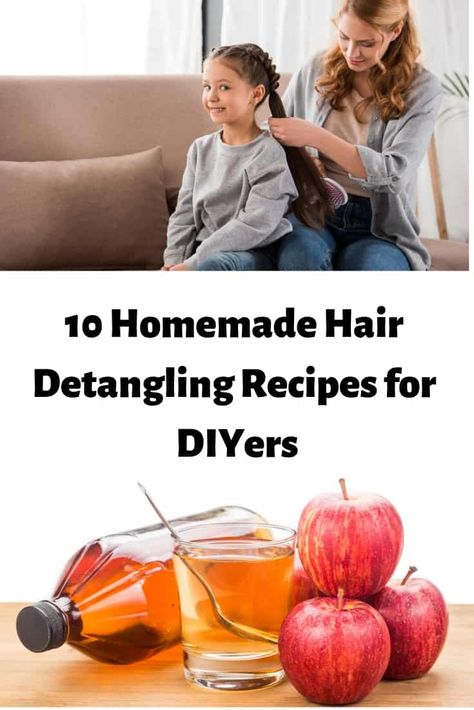 10 Homemade Hair Detangling Spray Recipes for DIYers Diy Hair Detangler Spray, Diy Hair Detangler, Hair Care Diy, Detangling Spray, African American Hair Care, Skincare Recipes, Blonde Hair Care, Natural Hair Conditioner, African American Hair