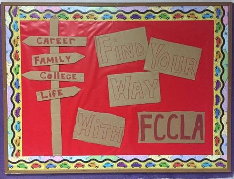 Fccla Bulletin Boards High Schools, Fccla Projects, Fccla Ideas, Kindness Wall, High School Bulletin Boards, Classroom Decor High School, Family And Consumer Science, High School Classroom, School Bulletin Boards