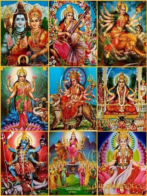 . Tri Devi, Wallpaper Backgrounds Collage, Nava Durga, Ambe Maa, Devi Maa, Durga Picture, Jai Mata Di, Shri Yantra, Aadi Shakti