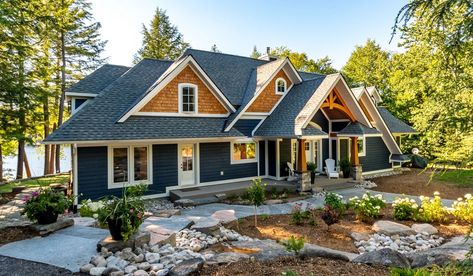 Work | Edenlane Muskoka Adirondack House, House Details, Lake Cottage, Moon River, Lake Cabins, Cottage Design, Lake House, Custom Homes, Interior And Exterior