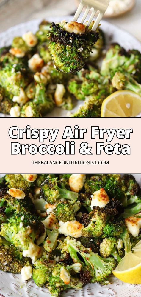 Make broccoli in the air fryer for a quick and healthy side! If you’re cooking fresh broccoli, this air fryer roasted broccoli recipe is a must-try. Learn how to cook broccoli perfectly every time with crispy veggies in air fryer. It's truly the best air fried broccoli you'll ever have. Broccoli Recipes In Air Fryer, Sheet Pan Broccoli, Broccoli In The Air Fryer, Broccoli And Cauliflower Recipes Air Fryer, Broccoli Recipes Air Fryer, Air Fry Broccoli Recipe, How To Air Fry Broccoli, Tasty Broccoli Recipes, Vegetable Side Dishes Air Fryer