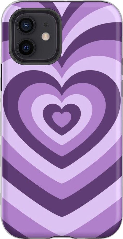 Concentric Hearts, Iphone Case Purple, Purple And Beige, Heart Iphone Case, Purple Hearts, Cool Products, Pretty Purple, Purple Heart, Iphone Cover