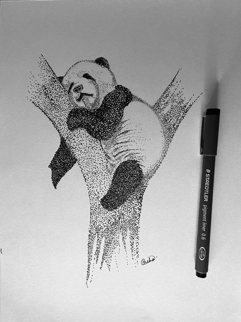 Panda Sketch Pencil Art, Panda Pencil Drawing, Friend Painting Ideas, Drawing Panda, Panda Sketch, Unique Animal Tattoos, Drawing Tuts, Lazy Panda, Panda Illustration