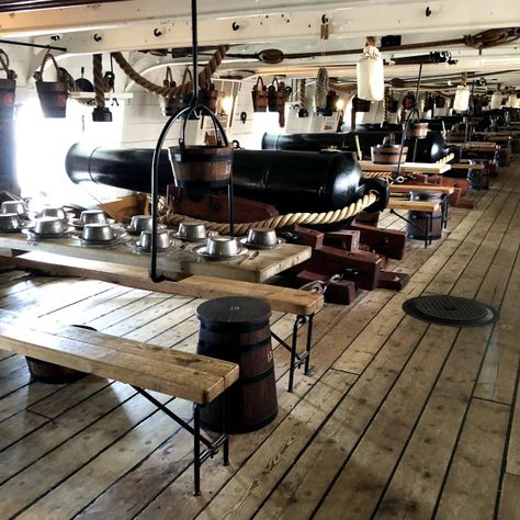 Cannons on board HMS Warrior by Tristan Lyons Hms Warrior, Warrior Images, Old Ship, Themed Cafes, Email Marketing Newsletter, Fantasy Island, Naval History, Retail Merchandising, Print Advertising