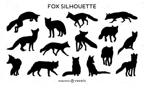 Fox Silhouette Art, Fox Silhouette, Grey Fox, Red Design, Silhouette Art, Silhouette Design, Abstract Backgrounds, Vector Design, Line Drawing