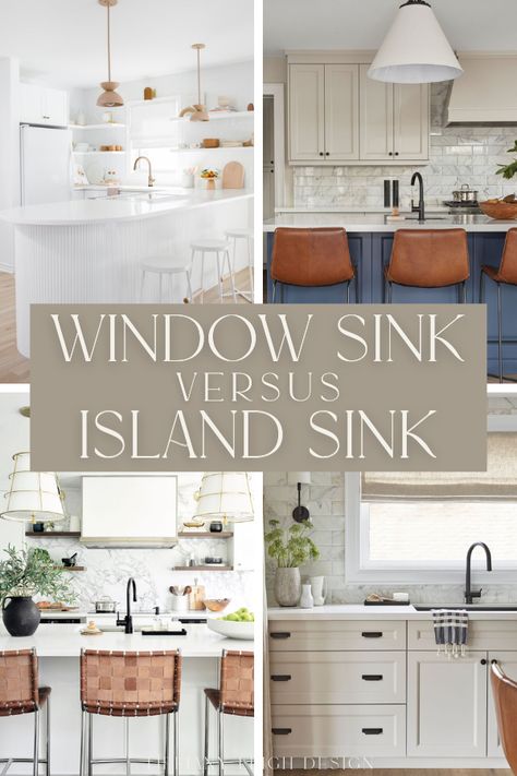 What do you prefer: a sink in the kitchen island or a sink under the window? Find out how to decide the best layout and design for your kitchen. | latest kitchen designs 2021 | kitchen design trends | kitchen design ideas | kitchen inspiration rustic | kitchen remodel | kitchen ideas | kitchen interior design modern luxury | kitchen interior design trends | kitchen trends 2021 interior design | kitchen design inspiration modern | home design inspiration kitchen | Kitchen Inspirations Rustic, Rustic Kitchen Remodel, Kitchen Interior Design Modern Luxury, Luxury Kitchen Interior Design, Kitchen Trends 2021, Kitchen Design 2021, 2021 Kitchen Designs, Kitchen Layout Ideas With Island, Tiffany Leigh Design