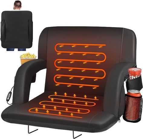 Double Heated Stadium Seat Stadium Seats & Cushions, Stadium Seats For Bleachers, Outdoor Camping Games, Bleacher Seating, Stadium Chairs, Stadium Seat, Stadium Seats, Camping Games, Lawn Chairs