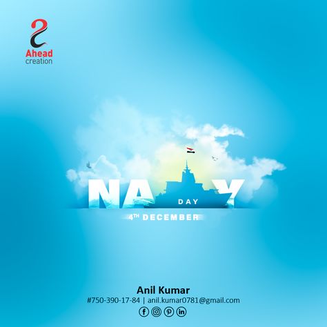 Navy Day Creative Ads, Indian Navy Day Creative Ads, Wave Art Painting, Indian Navy Day, Content Development, Psd Website, Navy Day, Real Estate Marketing Design, Blue Quotes