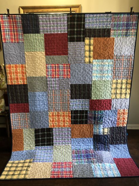 Looking for a quilt made from a loved ones clothing. Check out my shop on Etsy. I have been selling my quilts on Etsy for over 8 years. Check out my reviews.   #memoryquilt #memoryquiltmaker #quiltsoninstragram #memories Quilts Made From Shirts, Memorial Quilts From Clothes, Memory Quilts From Clothes Men, Memory Quilts From Clothes, Memory Quilt Ideas, Quilts For Men, Memorial Quilt, Memory Items, Shirt Quilts