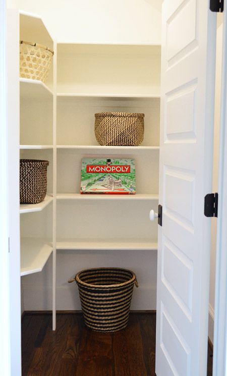 Game Closet Shelving, Game Closet, Small Game Rooms, Board Game Storage, Girly Room Decor, Game Room Basement, Game Room Family, Hall Closet, Young House Love