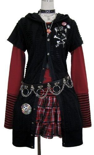 Casual Cosplay, Punk Outfits, Alt Fashion, Goth Outfits, Alternative Outfits, Kawaii Clothes, Harajuku Fashion, Edgy Outfits, Gothic Lolita