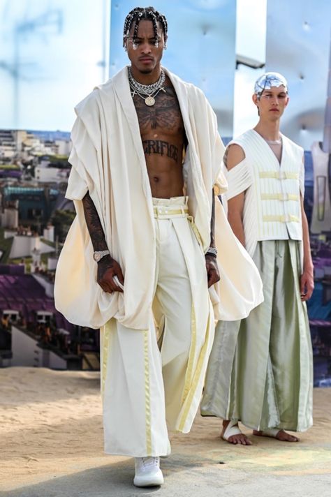 Unique Fashion Outfits Men, Nomad Fashion Men, Bohemian Aesthetic Outfit Men, Greek Inspired Fashion Men, Nomad Aesthetic Fashion, African Outfits Men, Boho Outfits Men, Mens Boho Fashion, Boho Clothing Men