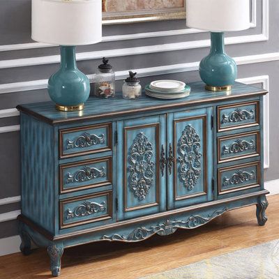 Blue Bungalow, Cabinet Legs, Artificial Wood, Buffet Tables, Decorative Cabinet, Solid Wood Sideboard, Cabinet Color, Kitchen Sideboard, Diy Furniture Renovation