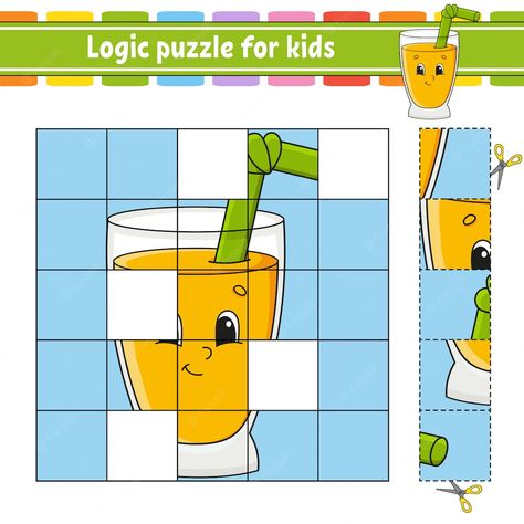 Premium Vector | Logic puzzle for kids. Puzzle Anak Tk, Gambar Puzzle, Tema Air, Water Worksheet, Logic Games For Kids, Dental Health Preschool, Science Gadgets, Physics Classroom, Logic Puzzle