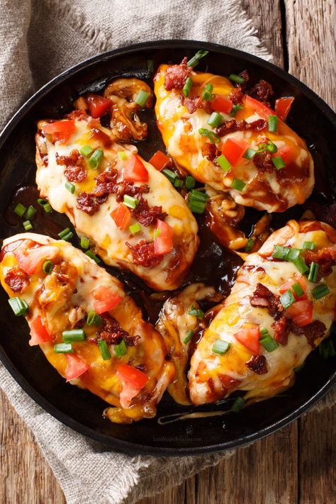 Low Calorie Monterey Chicken Chicken Monterey Recipe, Chili's Monterey Chicken Recipe, Chicken Monterey, Smothered Chicken Recipe, Chicken Air Fryer, Smothered Chicken Recipes, Monterey Chicken, Smothered Chicken, Boneless Chicken Breast