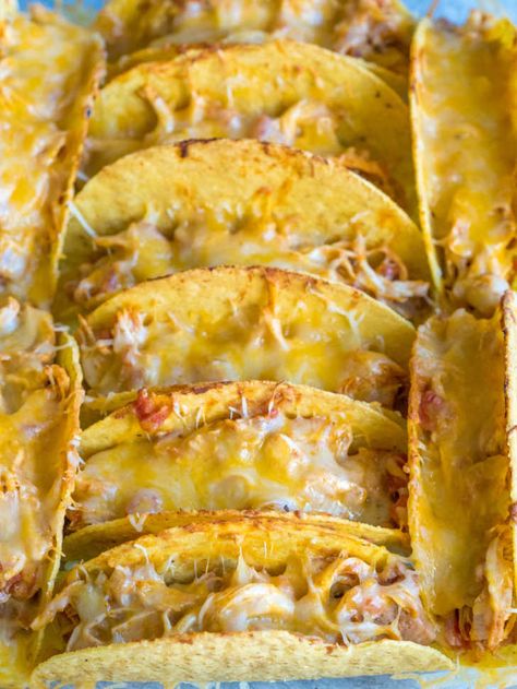 Baked Chicken Tacos | 12 Tomatoes Baked Chicken Tacos 12 Tomatoes, Easy Baked Chicken Tacos, Chicken Baked Tacos Recipe, Chicken Tacos Baked In Oven, Bake Chicken Tacos, Baked Chicken Tacos Flour Tortilla, Baked Tacos Chicken, Baked Chicken Tacos Oven, Texas Trash Chicken