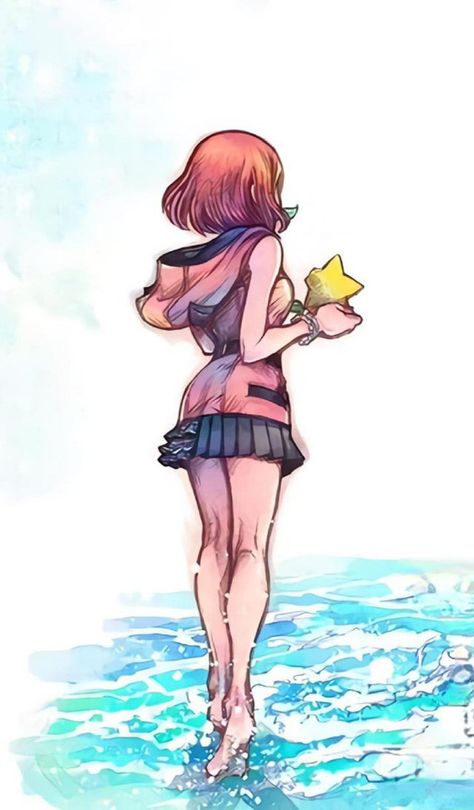 Kh3 Wallpaper, Kairi Kingdom Hearts Fanart, Kairi Kingdom Hearts Pfp, Kh Kairi, Kingdom Hearts Aesthetic, Heartless Kingdom Hearts, Kingdom Hearts Pfp, Storyboard Tips, Kingdom Hearts Logo