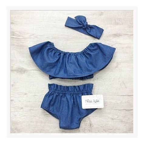 2 piece sets baby girl denim outfit toddler girls outfit baby girl clothes denim 1st birthday outfit newborn baby gift girls top shorts set Newborn Baby Girl Gifts, Style Crop Top, Denim Outfits, Trendy Baby Clothes, Toddler Girl Outfit, Baby Clothes Patterns, Girls Clothing Sets, Girls Denim