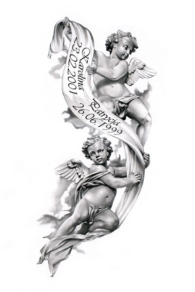 Archanděl Michael, Tattoo Avant Bras, Angels Tattoo, Baby Angel Tattoo, Lovers Tattoo, Cupid Tattoo, Heaven Tattoos, Cherub Tattoo, Tato Lengan