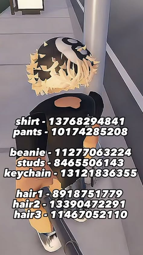 Not Mine!! ♡ Boy Outfit Codes, Berry Avenue Outfits, Boy Codes, Blonde Hair Codes, Soft Boy Outfits, Dad Fits, Roblox Boy, Clothes Codes, Engagement Photo Outfits Fall