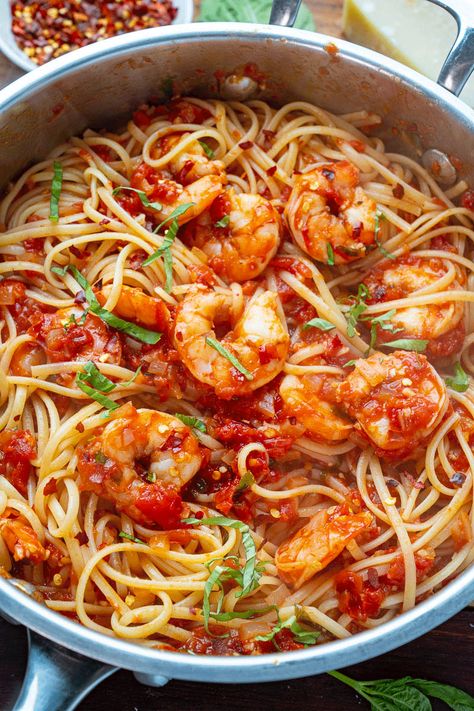 Shrimp Fra Diavolo, Shrimp Pasta Dishes, Healthy Lasagna, Fra Diavolo, Closet Cooking, Evening Dinner, Lasagna Soup, Easy Meal Plans, Seafood Pasta