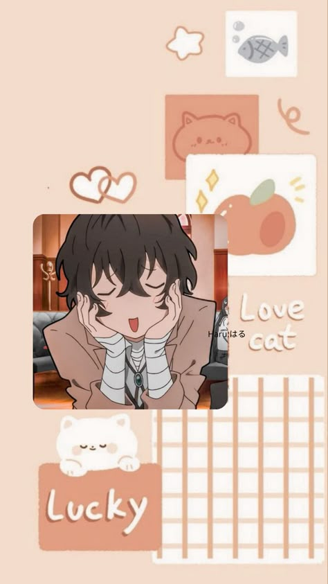 Aesthetic Manga Wallpaper Iphone, Dazai Aesthetic Wallpaper, Dazai Wallpaper Aesthetic, Cute Anime Wallpapers Aesthetic, Soft Anime Wallpaper, Wallpaper Aesthetic Anime, Aesthetic Anime Manga, Dazai Osamu Anime, Chibi Wallpaper