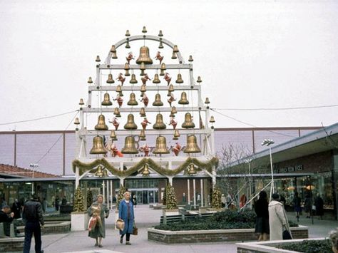 The musical bell display  at Garden State Plaza in Paramus was a favorite in the 1960s.   #christmasdecorations #vintage #newjersey #tbt #gardenstateplaza #gsp #paramus Paramus Nj, Garden State Plaza, Vintage Mall, Mall Decor, Bergen County, Garden State, German Christmas, Jersey Girl, Model Railroad