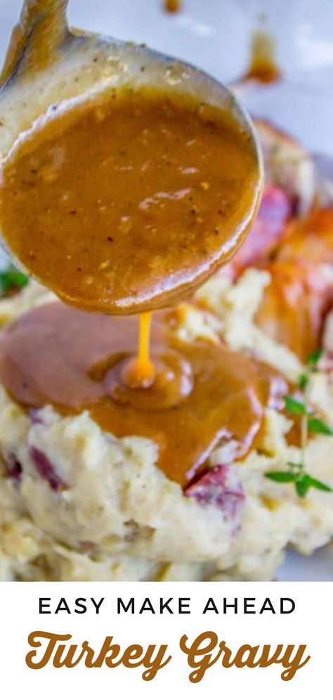 Simplify your Thanksgiving with this make-ahead turkey gravy recipe! Perfect for stress-free holiday cooking. Enjoy a rich, flavorful gravy made from turkey wings, broth, and simple seasonings. Tips for storage, reheating, and ingredient substitutions included. Ideal for holiday feasts, family dinners, and meal prepping Thanksgiving dinner. Make Ahead Turkey Gravy Recipe, Thanksgiving Gravy Recipes, Make Ahead Turkey, Gravy Turkey, Turkey Gravy Recipe Easy, Make Ahead Turkey Gravy, Thanksgiving Recipes Side Dishes Veggies, Homemade Gravy Recipe, Easy Gravy Recipe