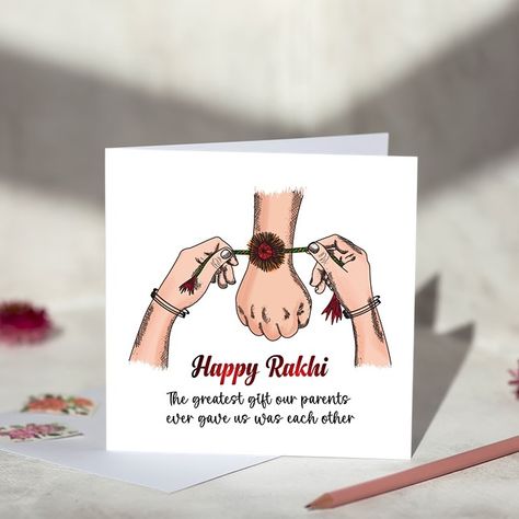 Whether you’re near or far, our Rakhi cards are the perfect way to convey your love and appreciation. #rakhigifts #rakhicards #rakshabandhan #rakshabandhangifts #siblinglove Raksha Bandhan Cards, Raksha Bandhan Greetings, Rakhi Cards, Buddha Gifts, Diwali Cards, Happy Rakhi, Raksha Bandhan Gifts, Sibling Love, Eid Cards