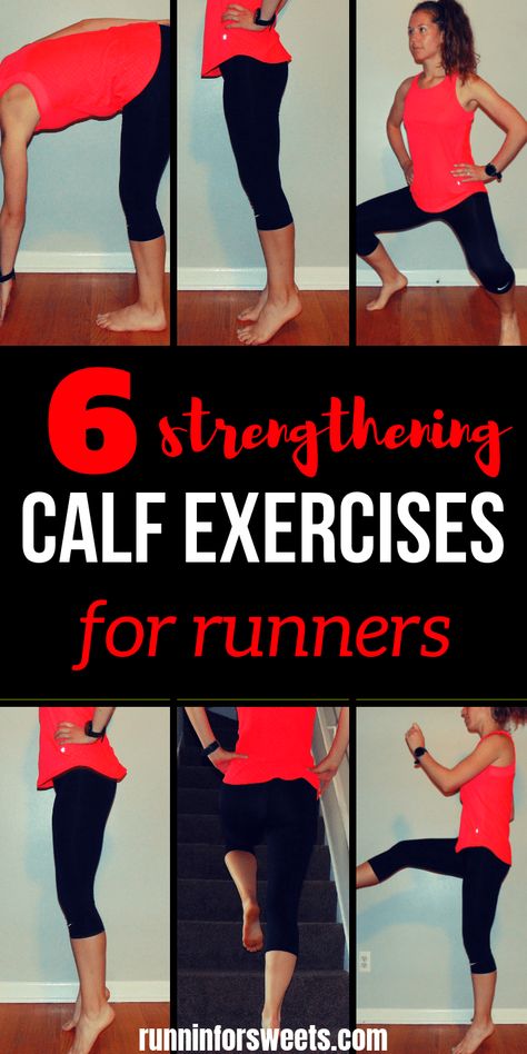 This at home calf workout is ideal for strengthening and toning your calves. Get bigger muscles with these simple calf exercises that require no equipment – in less than 15 minutes! The perfect calf workout for everyone. #calfworkout #calfexercise #legexercises Calf Strengthening Exercises, Calf Stretches For Runners, Calf Workout, Calf Muscle Workout, Cross Training For Runners, Calf Exercises, Calf Stretches, Knee Strengthening Exercises, How To Strengthen Knees