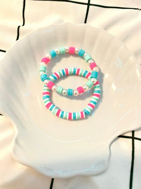 Hi, I am a small business owner and I am hand making these clay bead bracelets. They are very good quality,preppy and fashionable. I have a bracelet tiktok (@BeadsByBrynlie) account where you can see a lot of my creations. Please message me with any questions and to personalize your new bracelets today!