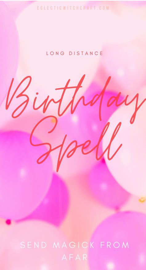 This birthday spell will help you close the gap between you and another when you must be far away. Whether you choose to use this birthday spell while we are doing social distancing, or just when you live far away from someone, it will help you both to feel close to one another. | witch birthday wishes | birthday ceremony | birthday intentions | witchy birthday party | witch birthday blessing | birthday manifestation | #pagan #wicca #witch #witchcraft Birthday Rituals Magick, Witch Birthday Ritual, Birthday Spells Magic, Witchy Birthday Wishes, Birthday Spell, Birthday Witchcraft, Birthday Manifestation, Long Distance Birthday, Candle Meaning