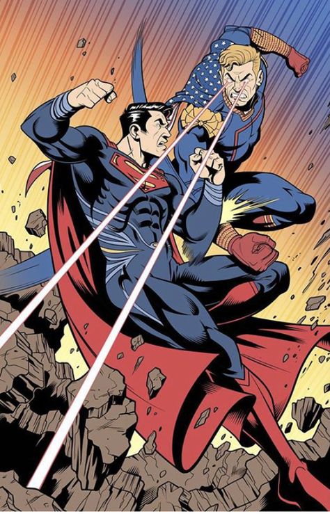 Superman Vs Homelander, Superman Pictures, Boys Artwork, Superman X, Dc Comics Wallpaper, Comic Book Art Style, Superman Art, Arte Dc Comics, Dc Comics Artwork