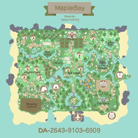 Acnh Farm Island Dream Code, Animal Crossing Island Dream Address, Acnh Island Map Layout Ideas Cottagecore, Dream Addresses Acnh, Acnh Map Layouts Natural, Acnh Cottagecore Dream Address, Acnh Cottagecore Island Map, Acnh Dream Address Cottagecore, Acnh Island Layout Ideas Cottagecore