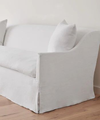 Shop Sofas & Sectionals | Jenni Kayne Home Jenni Kayne Home, Linen Slipcover, Linen Couch, Sofa White, White Couches, Furniture Dimensions, At Home Furniture Store, Elegant Sofa, Jenni Kayne