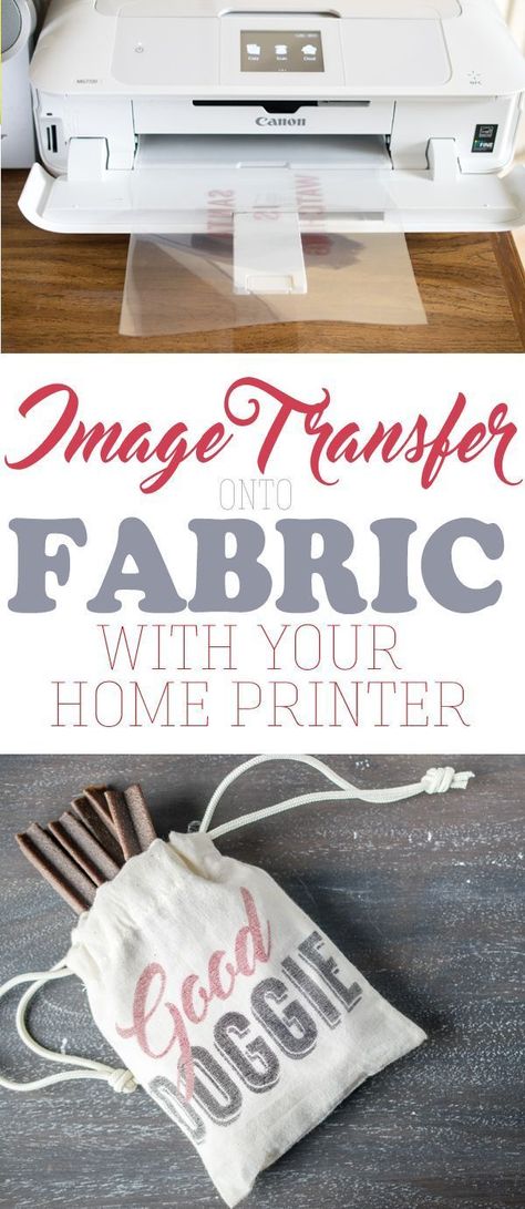 How to transfer an image onto fabric, especially if you cannot print an image directly on the fabric. Transferring an image or text with just your home printer is easier than you might believe. Wax Paper Transfers, Sublimacion Ideas, Foto Transfer, Fabric Projects, Wax Paper, Image Transfer, Diy Dog Stuff, Diy Projects To Try, Crafts To Sell