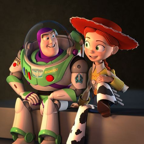 Jessie Fanart, Toy Story Buzz And Woody, Buzz And Jessie, Jessie And Buzz, Buzz And Woody, Toy Story Halloween, Dibujos Toy Story, Disney Romance, Jessie Toy Story