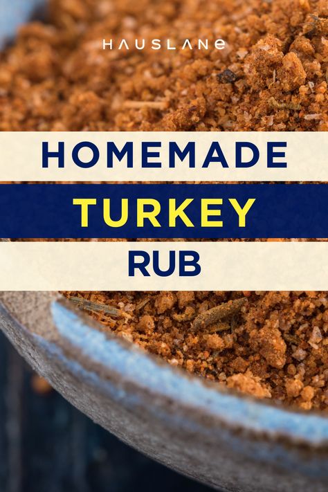 Ditch the store-bought spice this season. This homemade turkey rub recipe is simple, quick, and so good that it's sure to have your guests asking for seconds.

#holidayrecipes #thanksgivingrecipes #cooking Roasted Turkey Seasoning Rub, Dry Brine Turkey With Garlic Butter Rub, Rubs For Turkey, Smoked Turkey Dry Rub, Turkey Rubs Dry, Turkey Seasoning Rub Thanksgiving Butter, Dry Turkey Rub, Turkey Seasoning Rub Thanksgiving, Turkey Seasoning Recipes