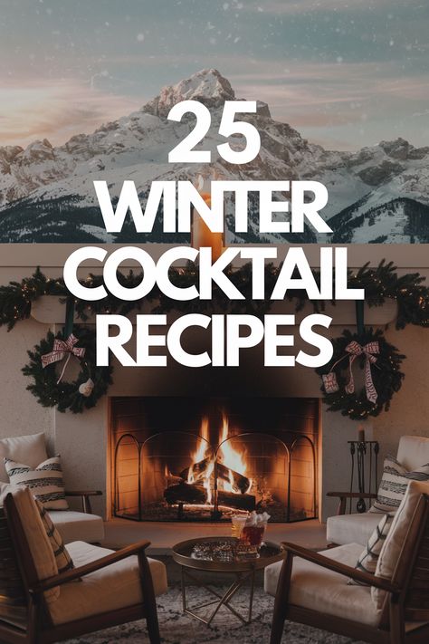 Cozy up on a cold winter night with these delicious and comforting winter cocktails. From spiced rum drinks to creamy eggnog, these recipes are perfect for relaxing by the fire. Explore warming flavors and seasonal ingredients for a truly cozy experience. Spiced Rum Drinks, Winter Cocktail Recipes, Peppermint Martini, Pear Cocktails, Winter Cocktails Recipes, Creamy Eggnog, Gingerbread Syrup, Martini Ingredients, Winter Salad Recipes