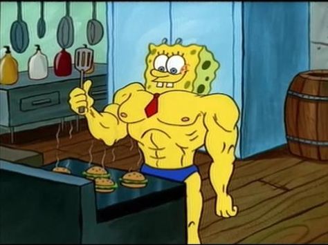 MuscleBob BuffPants (gallery) Goth Disney, Spongebob Pics, Spongebob Cartoon, Spongebob Square, American Ninja Warrior, Pineapple Under The Sea, Spongebob Patrick, Spongebob Funny, Spongebob Wallpaper